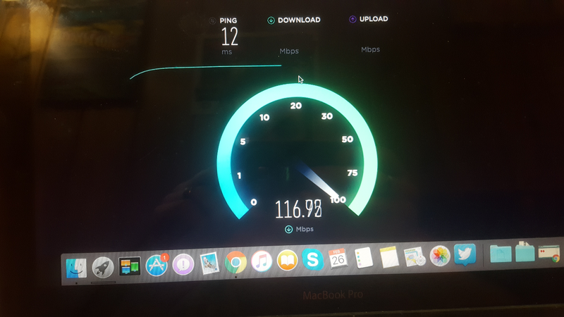 Now granted this is peak speed